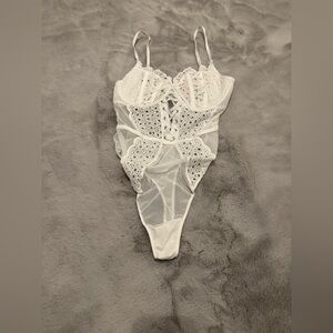 Victoria's Secret White Lace Chemise